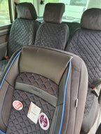 HUSE AUTO VOLKSWAGEN TOURAN 5 LOCURI – TIP ALCANTARA + PIELE ECOLOGICĂ
