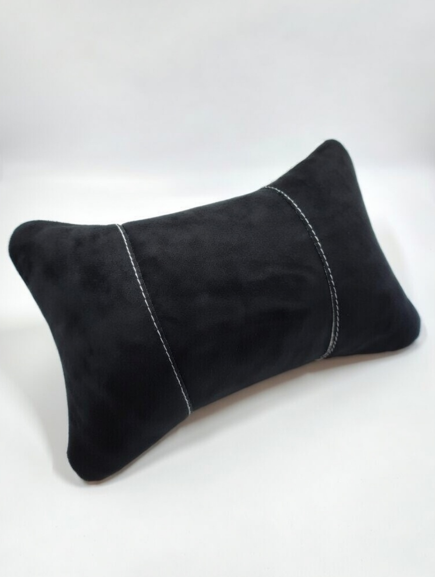 Set 2 Perne Tetieră Auto Alcantara Premium | Suport Cervical