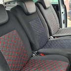 Huse Auto Dedicate VW Touran Elegance – Stofă & Piele Ecologică | 5 Locuri