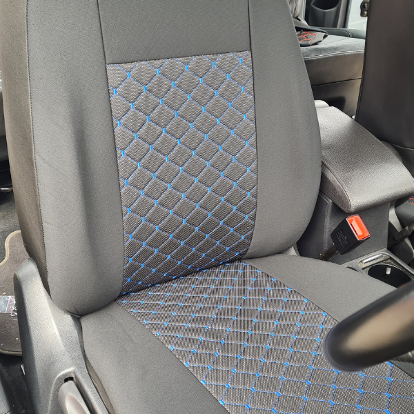Huse Auto Dedicate VW Touran Elegance – Stofă & Piele Ecologică | 5 Locuri