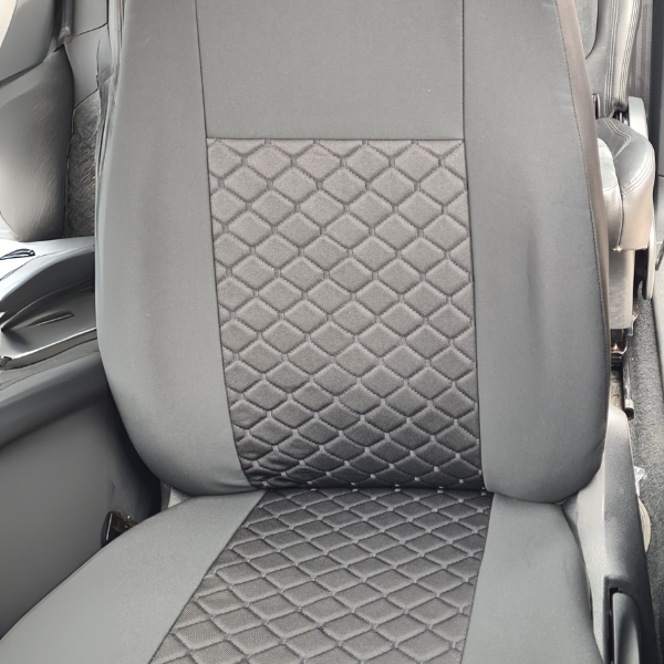 Huse Auto Dedicate VW Touran Elegance – Stofă & Piele Ecologică | 5 Locuri